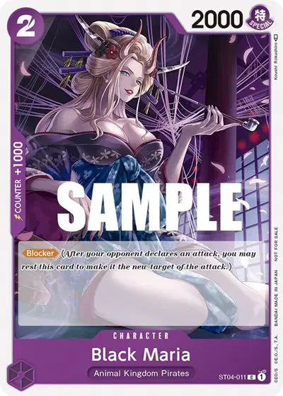 Black Maria (Tournament Pack Vol. 2) - ST04-011 - One Piece Promotion Cards