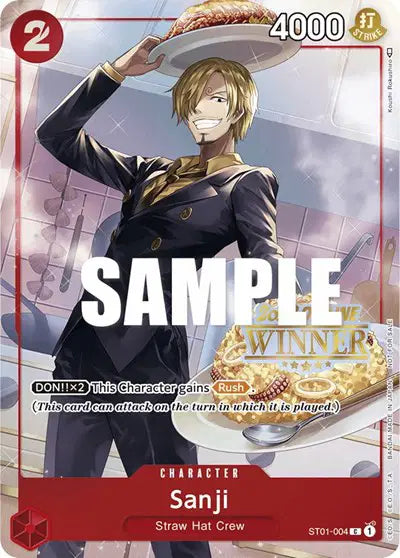 Sanji (Offline Regional 2023) [Winner] - ST01-004 - One Piece Promotion Cards