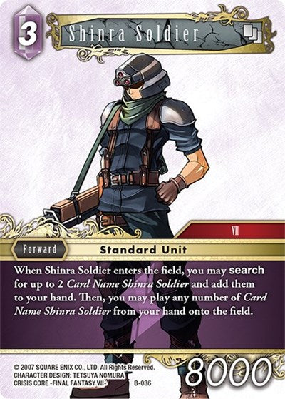 Shinra Soldier - B-036 - Boss Deck: Final Fantasy VII