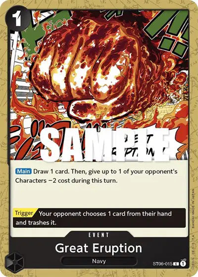 Great Eruption - ST06-015 - Starter Deck 6: Navy