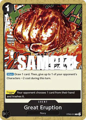 Great Eruption - ST06-015 - Starter Deck 6: Navy