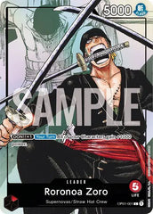 Roronoa Zoro - OP01-001 (Alternate Art) - OP01-001 - One Piece Promotion Cards