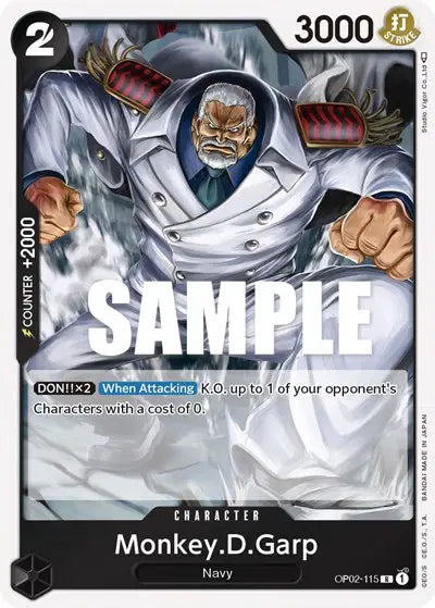 Monkey.D.Garp (115) - OP02-115 - Paramount War