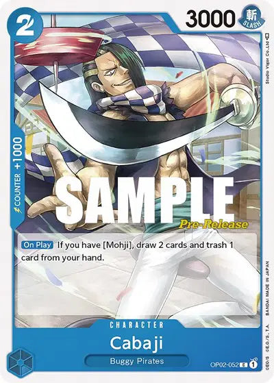 Cabaji - OP02-052 - Paramount War Pre-Release Cards