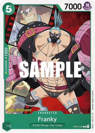 Franky - OP02-039 - Paramount War Pre-Release Cards