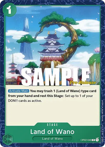 Land of Wano - OP02-048 - Paramount War Pre-Release Cards