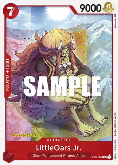 LittleOars Jr. - OP02-020 - Paramount War Pre-Release Cards