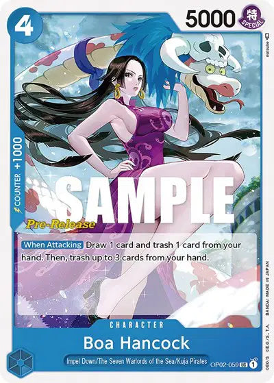 Boa Hancock - OP02-059 - Paramount War Pre-Release Cards