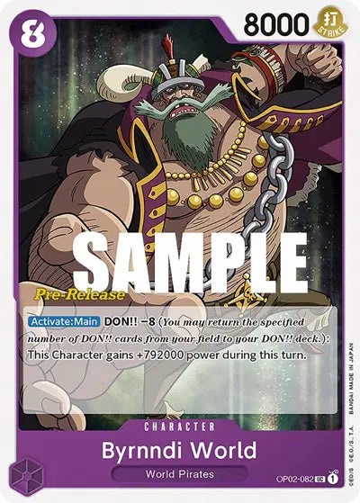 Byrnndi World - OP02-082 - Paramount War Pre-Release Cards