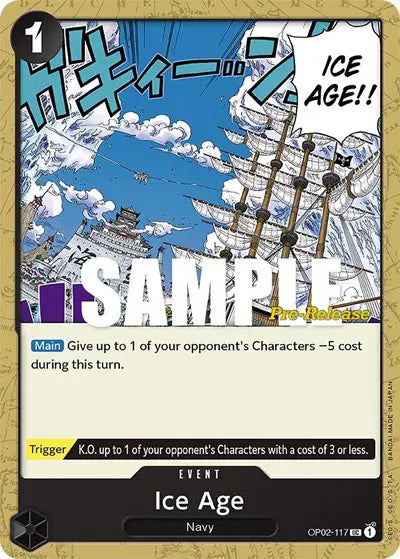 Ice Age - OP02-117 - Paramount War Pre-Release Cards