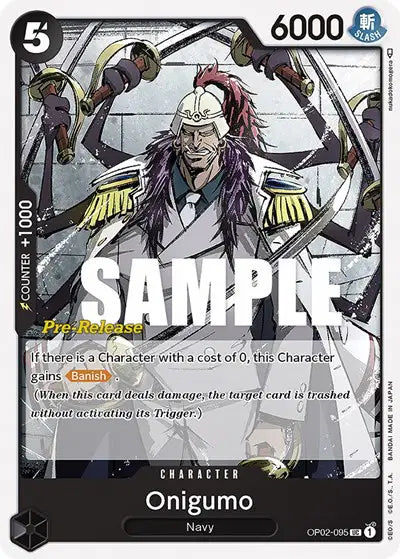 Oniguma - OP02-095 - Paramount War Pre-Release Cards