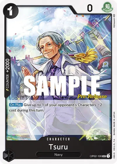 Tsuru - OP02-106 - Paramount War Pre-Release Cards