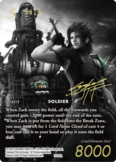 Zack (Noir Promo) - 3-012L - FF: Promo Cards