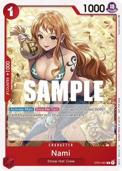 Nami (Tournament Pack Vol. 3) [Participant] - ST01-007 - One Piece Promotion Cards