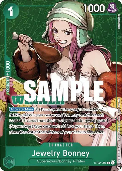 Jewelry Bonney (Tournament Pack Vol. 3) [Winner] - ST02-007 - One Piece Promotion Cards