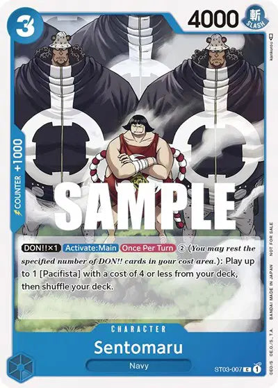 Sentomaru (Tournament Pack Vol. 3) [Participant] - ST03-007 - One Piece Promotion Cards