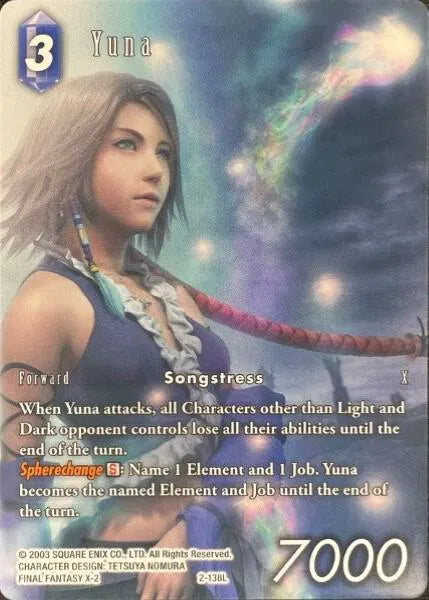 Yuna (Full Art Reprint) - 2-138L - Deck Exclusive Cards