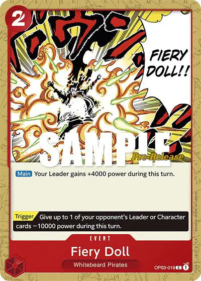 Fiery Doll - OP03-019 - Pillars of Strength Pre-Release Cards