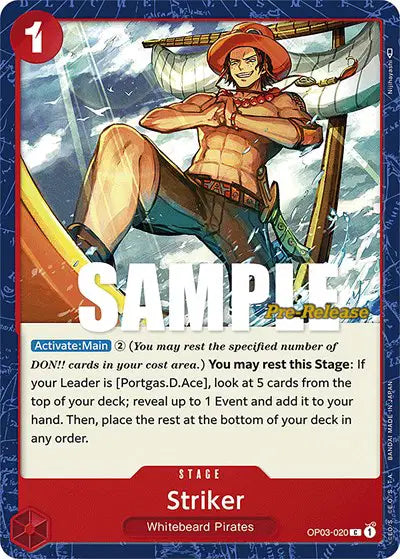 Striker - OP03-020 - Pillars of Strength Pre-Release Cards