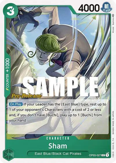 Sham - OP03-027 - Pillars of Strength Pre-Release Cards