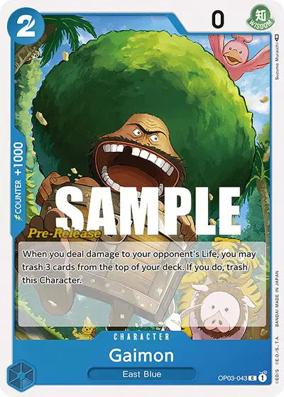 Gaimon - OP03-043 - Pillars of Strength Pre-Release Cards