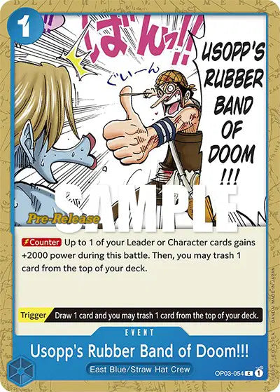 Usopp's Rubber Band of Doom!!! - OP03-054 - Pillars of Strength Pre-Release Cards