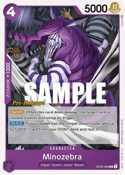 Minozebra - OP03-068 - Pillars of Strength Pre-Release Cards