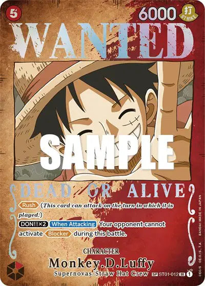 Monkey.D.Luffy (Wanted Poster) - ST01-012 - Pillars of Strength