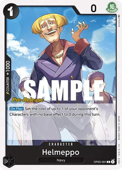 Helmeppo - OP03-091 - Pillars of Strength Pre-Release Cards