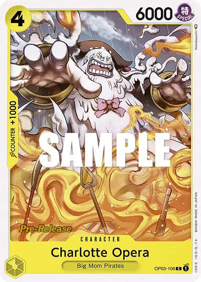 Charlotte Opera - OP03-106 - Pillars of Strength Pre-Release Cards
