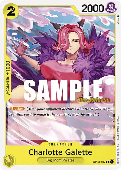Charlotte Galette - OP03-107 - Pillars of Strength Pre-Release Cards