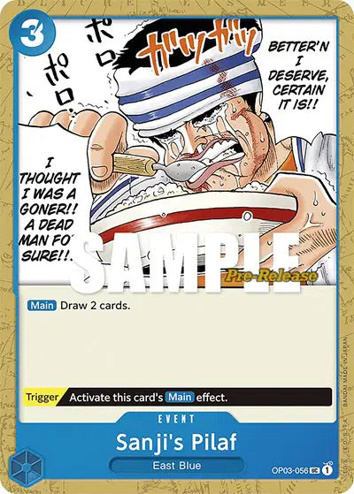 Sanji's Pilaf - OP03-056 - Pillars of Strength Pre-Release Cards