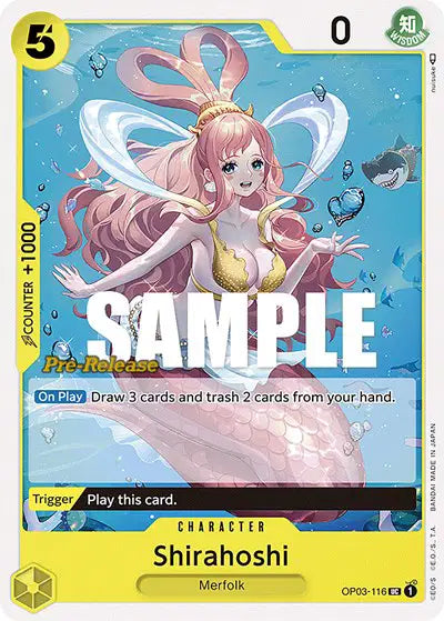 Shirahoshi - OP03-116 - Pillars of Strength Pre-Release Cards
