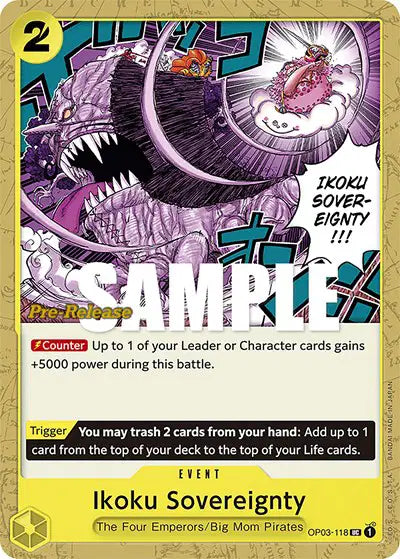 Ikoku Sovereignty - OP03-118 - Pillars of Strength Pre-Release Cards