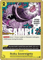 Ikoku Sovereignty - OP03-118 - Pillars of Strength Pre-Release Cards