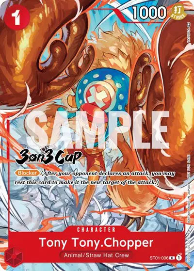 Tony Tony.Chopper (3-on-3 Cup) [Participant] - ST01-006 - One Piece Promotion Cards