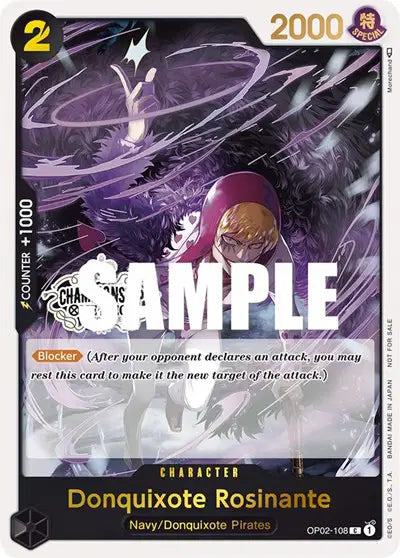 Donquixote Rosinante (Store Championship Participation Pack) - OP02-108 - One Piece Promotion Cards