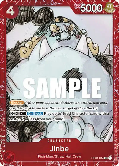 Jinbe (Premium Card Collection -ONE PIECE FILM RED Edition-) - OP01-014 - One Piece Promotion Cards