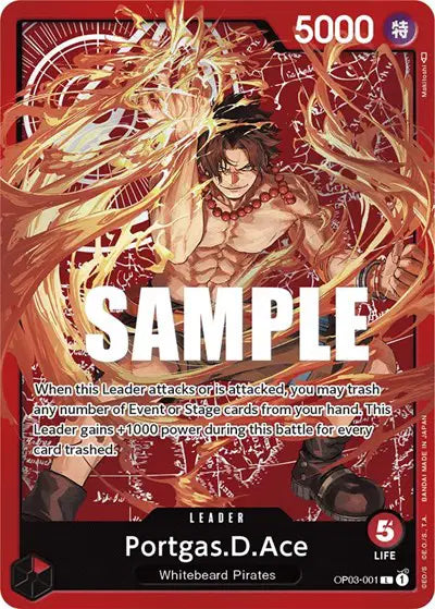 Portgas.D.Ace (Special Goods Set -Ace/Sabo/Luffy-) - OP03-001 - One Piece Promotion Cards