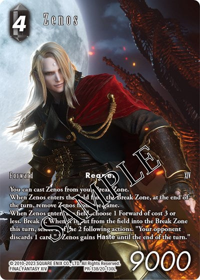 Zenos - PR-138/20-130L - FF: Promo Cards