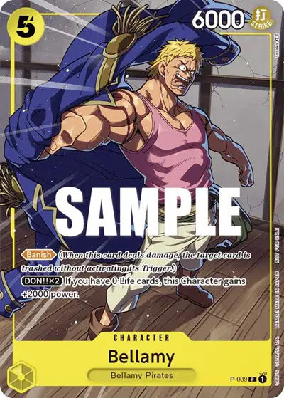 Bellamy (Pirates Party Vol. 4) - P-039 - One Piece Promotion Cards