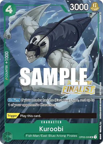 Kuroobi (Online Regional 2023) [Finalist] - OP03-026 - One Piece Promotion Cards