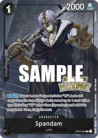 Spandam (Online Regional 2023) [Participant] - OP03-086 - One Piece Promotion Cards