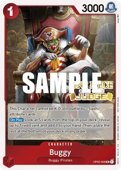 Buggy (Judge Pack Vol. 2) - OP03-008 - One Piece Promotion Cards