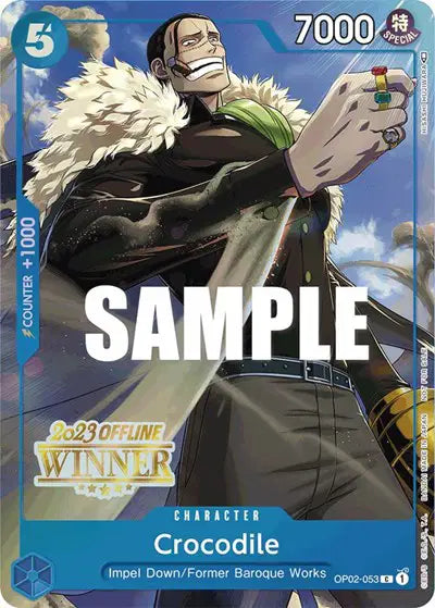 Crocodile (Offline Regional 2023) [Winner] - OP02-053 - One Piece Promotion Cards