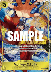 Monkey.D.Luffy (Pre-Release Tournament) (Winner) - P-036 - One Piece Promotion Cards