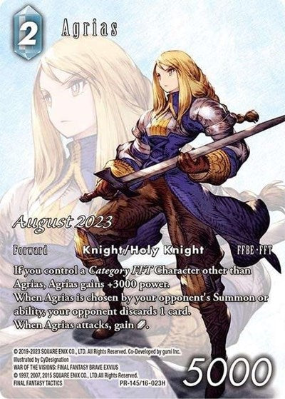 Agrias (Full Art) - PR-145/16-023H - FF: Promo Cards