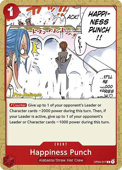 Happiness Punch - OP04-017 - Kingdoms of Intrigue Pre-Release Cards