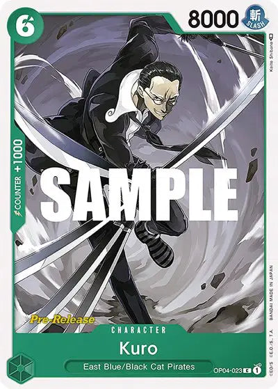 Kuro - OP04-023 - Kingdoms of Intrigue Pre-Release Cards