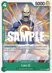 Lao.G - OP04-034 - Kingdoms of Intrigue Pre-Release Cards